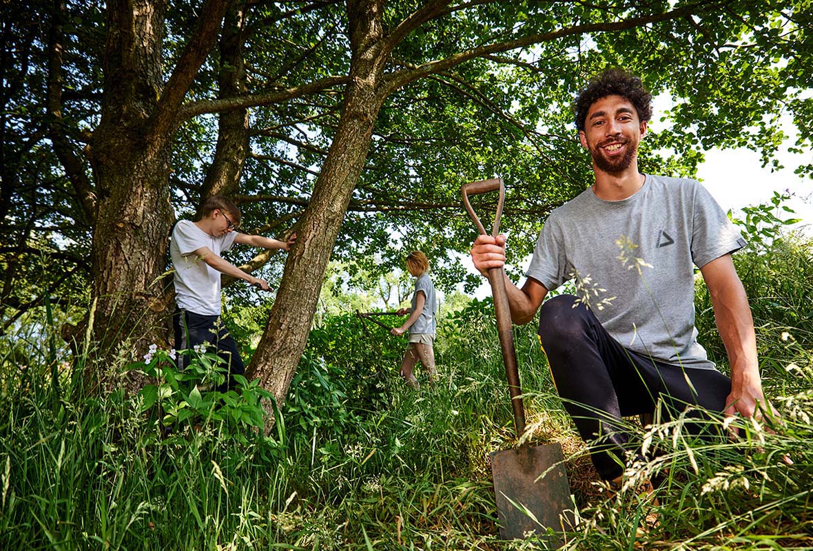 Environmental guardians maintaining and improving green spaces.